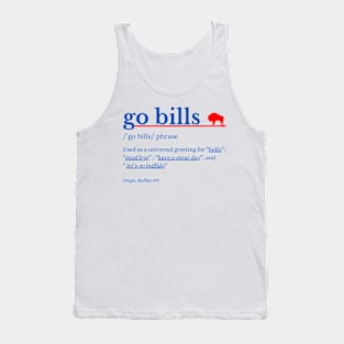 g0 bills phrase buffalo-bills Tank Top